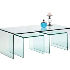 Tische-KARE Design Couchtisch Clear Club (3/Set)