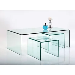 Tische-KARE Design Couchtisch Clear Club (3/Set)