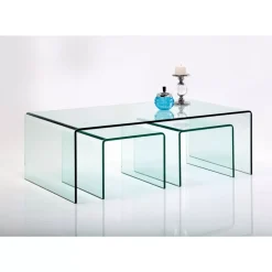 Tische-KARE Design Couchtisch Clear Club (3/Set)