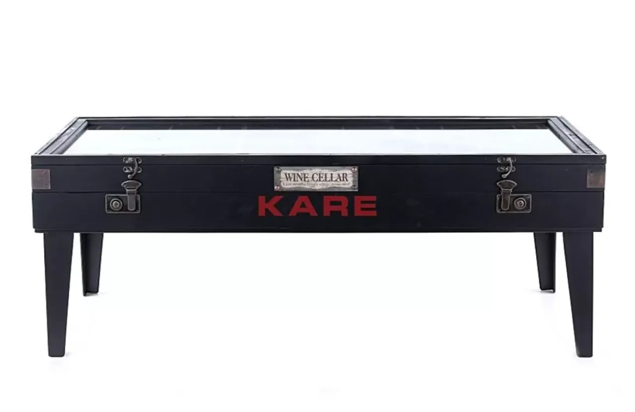 Tische-KARE Design Couchtisch Collector Schwarz 122X55Cm