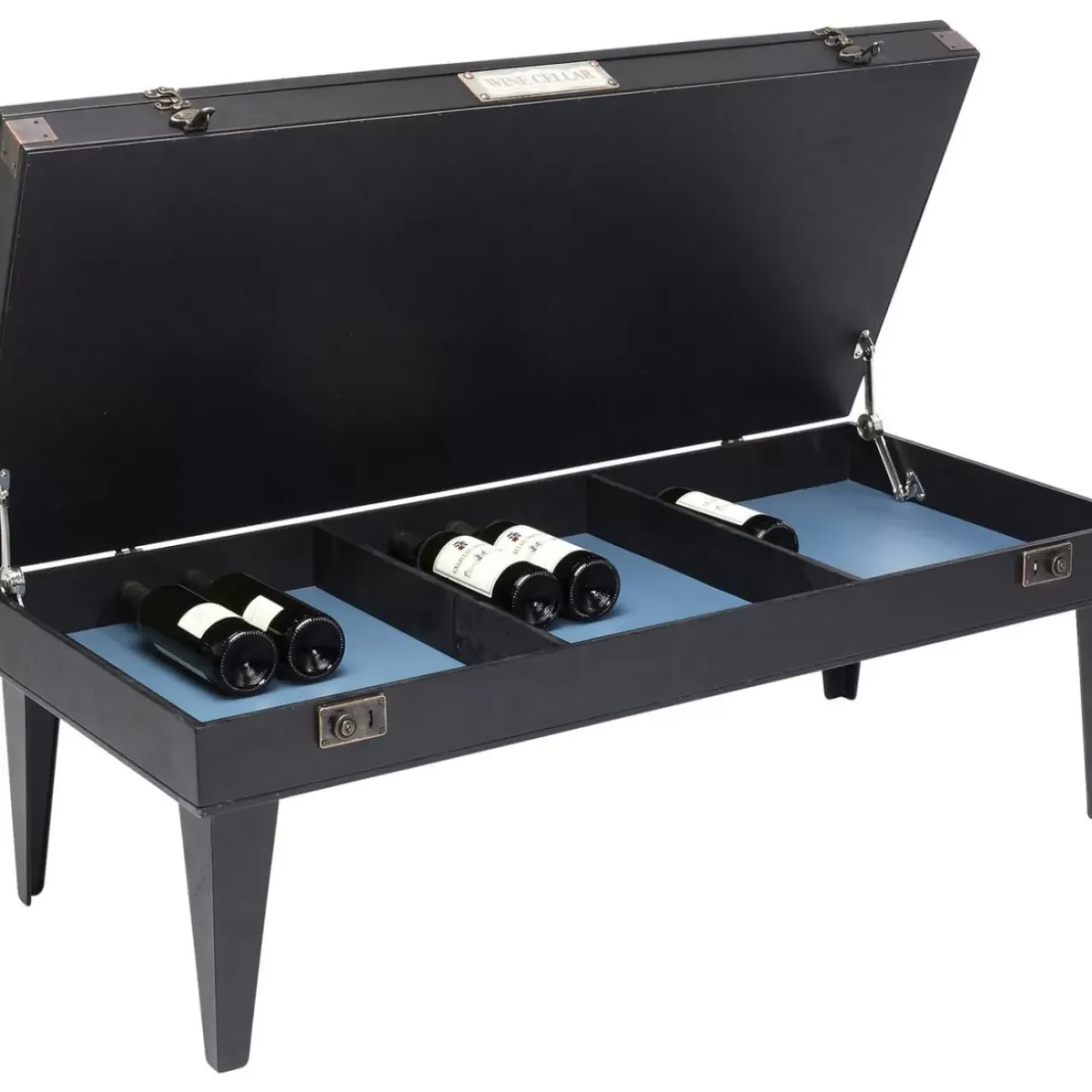 Tische-KARE Design Couchtisch Collector Schwarz 122X55Cm