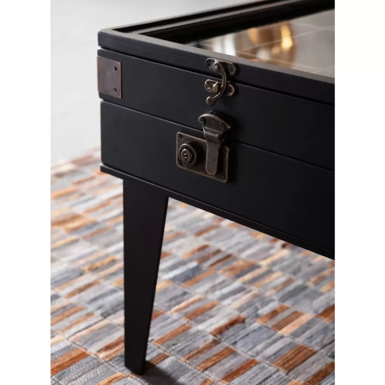 Tische-KARE Design Couchtisch Collector Schwarz 122X55Cm