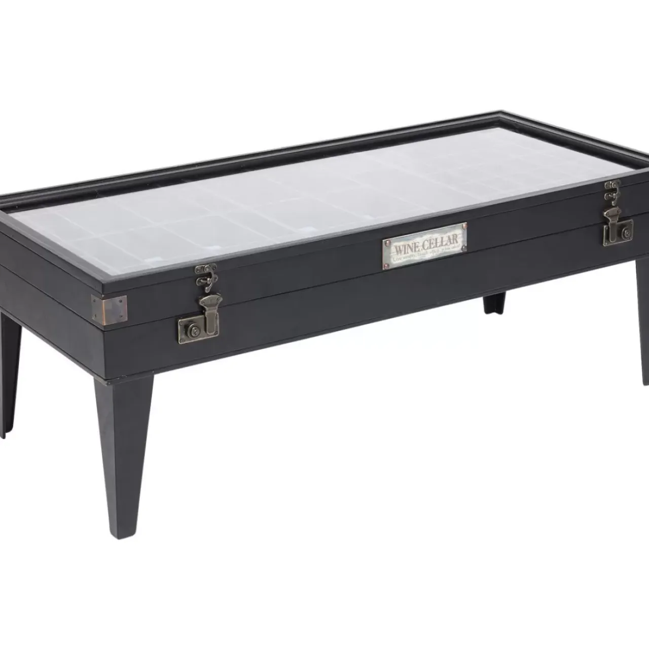 Tische-KARE Design Couchtisch Collector Schwarz 122X55Cm