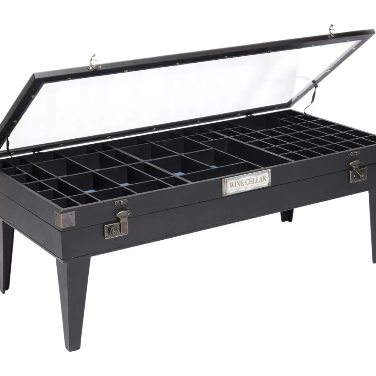 Tische-KARE Design Couchtisch Collector Schwarz 122X55Cm