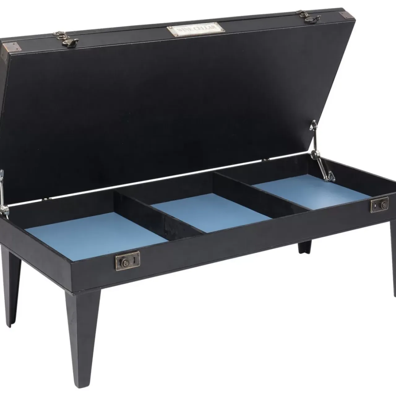 Tische-KARE Design Couchtisch Collector Schwarz 122X55Cm