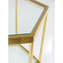 Tische-KARE Design Couchtisch Comb Gold 45