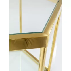 Tische-KARE Design Couchtisch Comb Gold 45