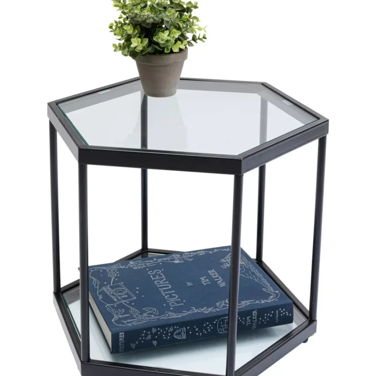 Tische-KARE Design Couchtisch Comb Schwarz 45Cm