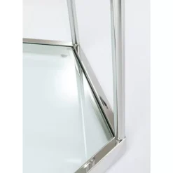 Tische-KARE Design Couchtisch Comb Silber 45
