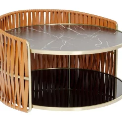 Tische-KARE Design Couchtisch Copper O86Cm