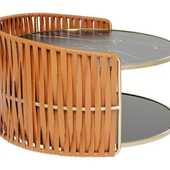 Tische-KARE Design Couchtisch Copper O86Cm