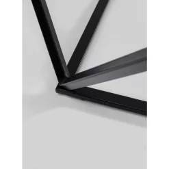 Tische-KARE Design Couchtisch Cristallo Schwarz 80X80Cm