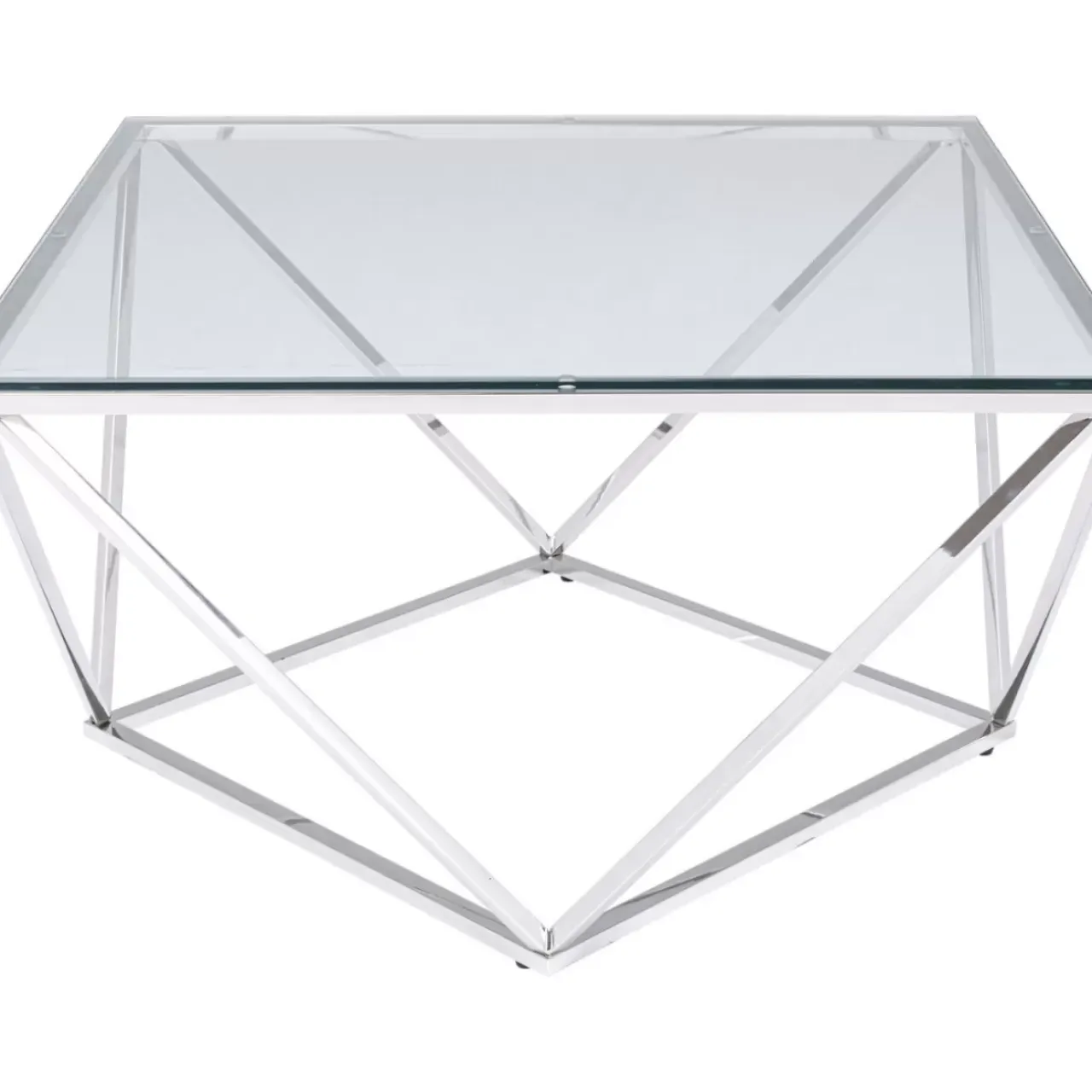 Tische-KARE Design Couchtisch Cristallo 80X80