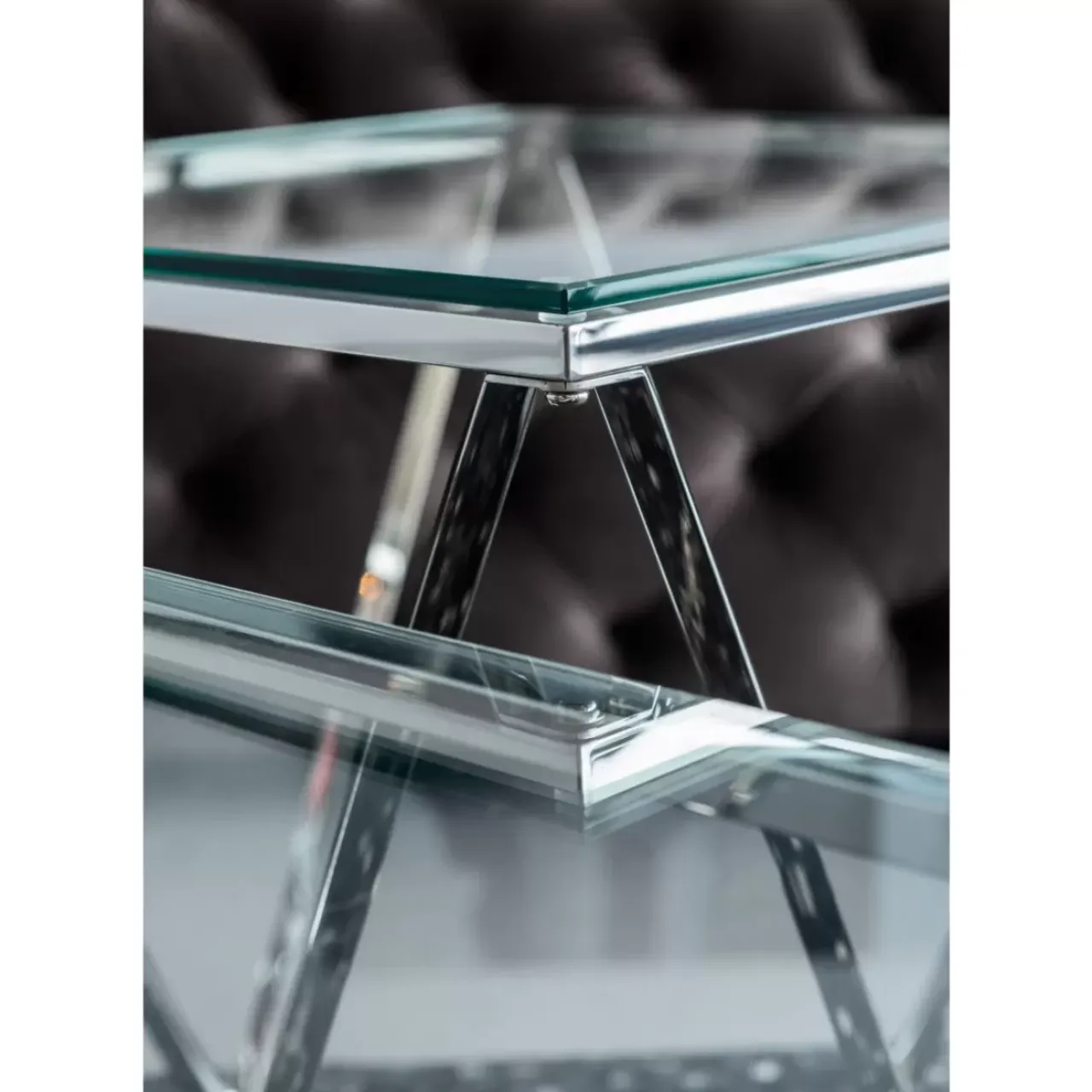 Tische-KARE Design Couchtisch Cristallo 80X80