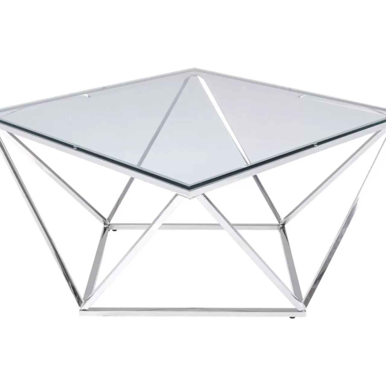 Tische-KARE Design Couchtisch Cristallo 80X80