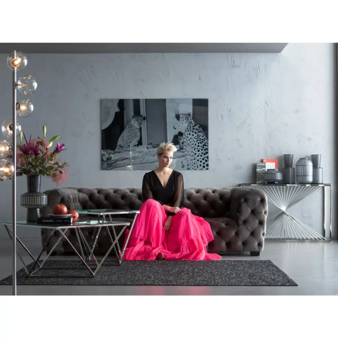 Tische-KARE Design Couchtisch Cristallo 80X80