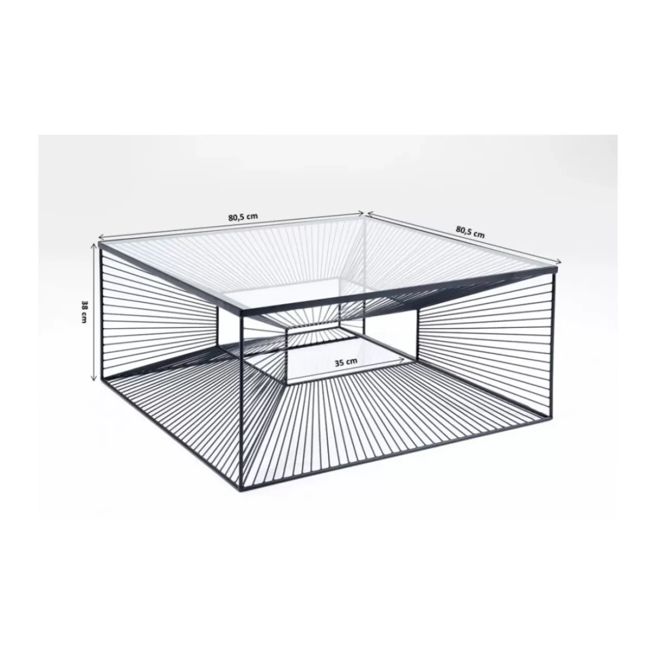 Tische-KARE Design Couchtisch Dimension 80X80