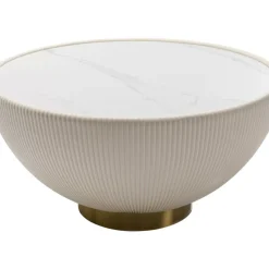 Tische-KARE Design Couchtisch Endless Vegas Weis O71Cm