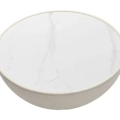 Tische-KARE Design Couchtisch Endless Vegas Weis O71Cm