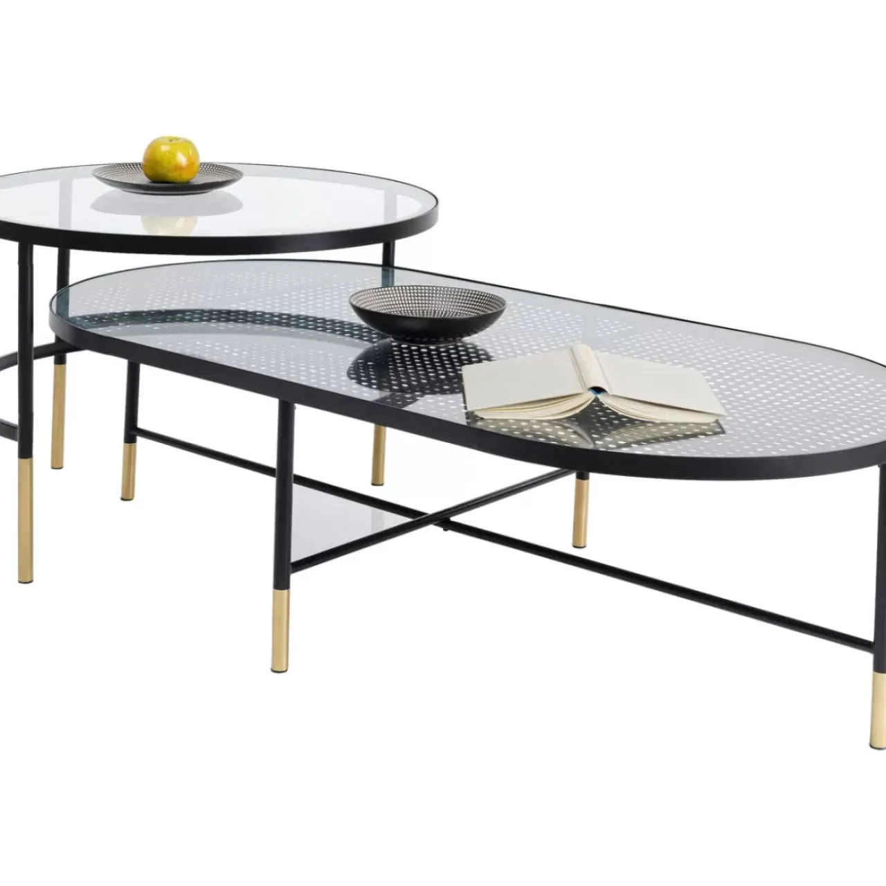 Tische-KARE Design Couchtisch Fence (2/Set)