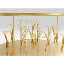 Tische-KARE Design Couchtisch Flower Meadow Gold O80