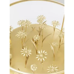Tische-KARE Design Couchtisch Flower Meadow Gold O80