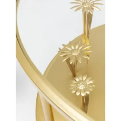 Tische-KARE Design Couchtisch Flower Meadow Gold O80