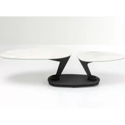 Tische-KARE Design Couchtisch Franklin Weis 150X58Cm