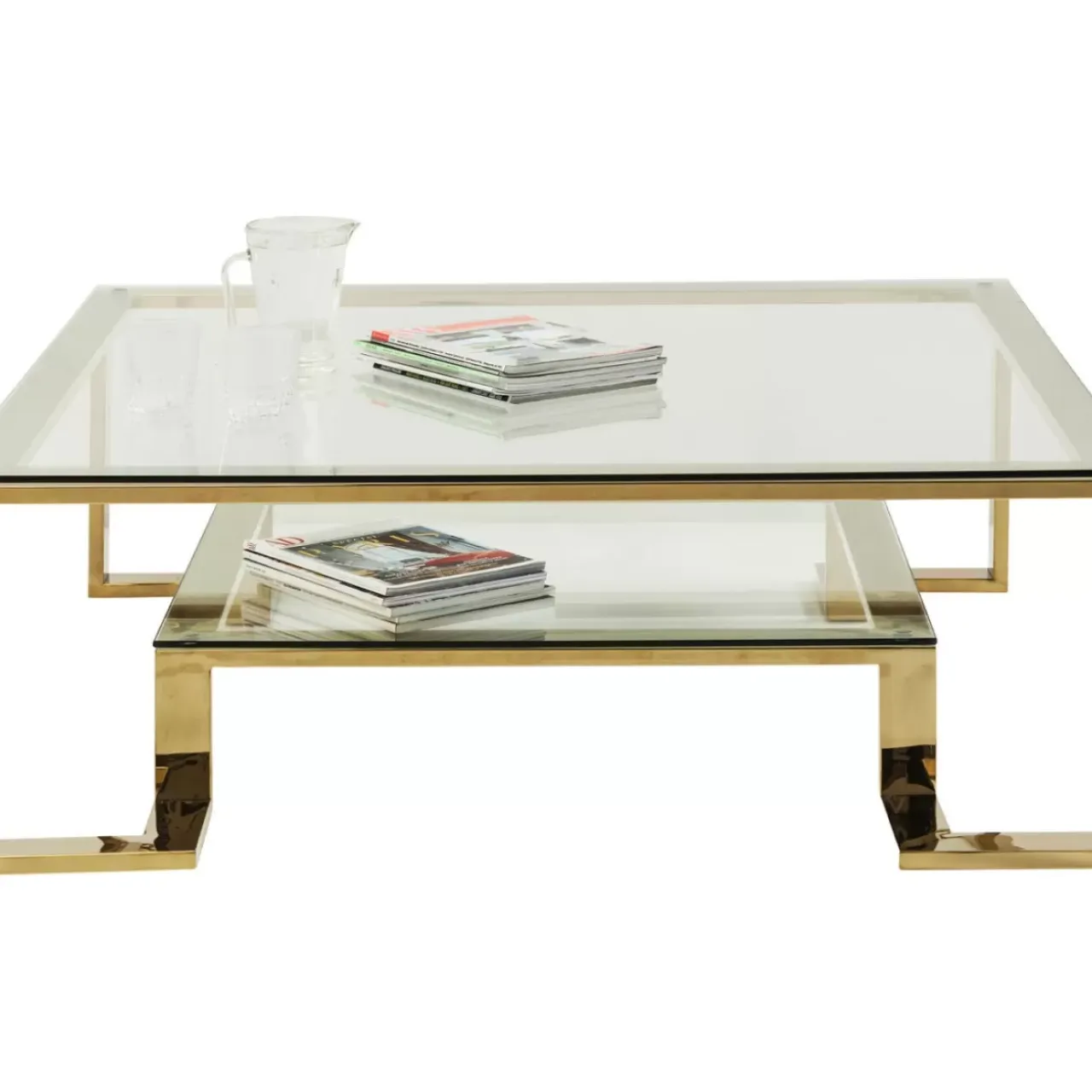 Tische-KARE Design Couchtisch Gold Rush 120X120Cm