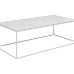 Outdoormöbel-KARE Design Couchtisch Greta Weiss 100X50