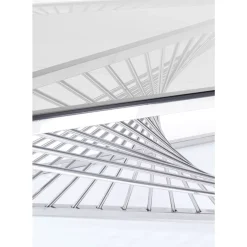 Tische-KARE Design Couchtisch Laser Silber Klarglas 120X60