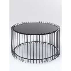 Tische-KARE Design Couchtisch Line Onyx O60Cm