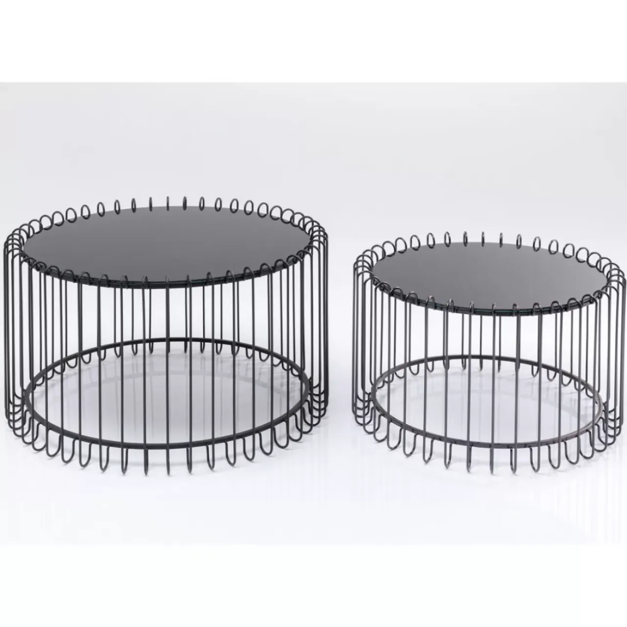 Tische-KARE Design Couchtisch Line Onyx (2/Set)