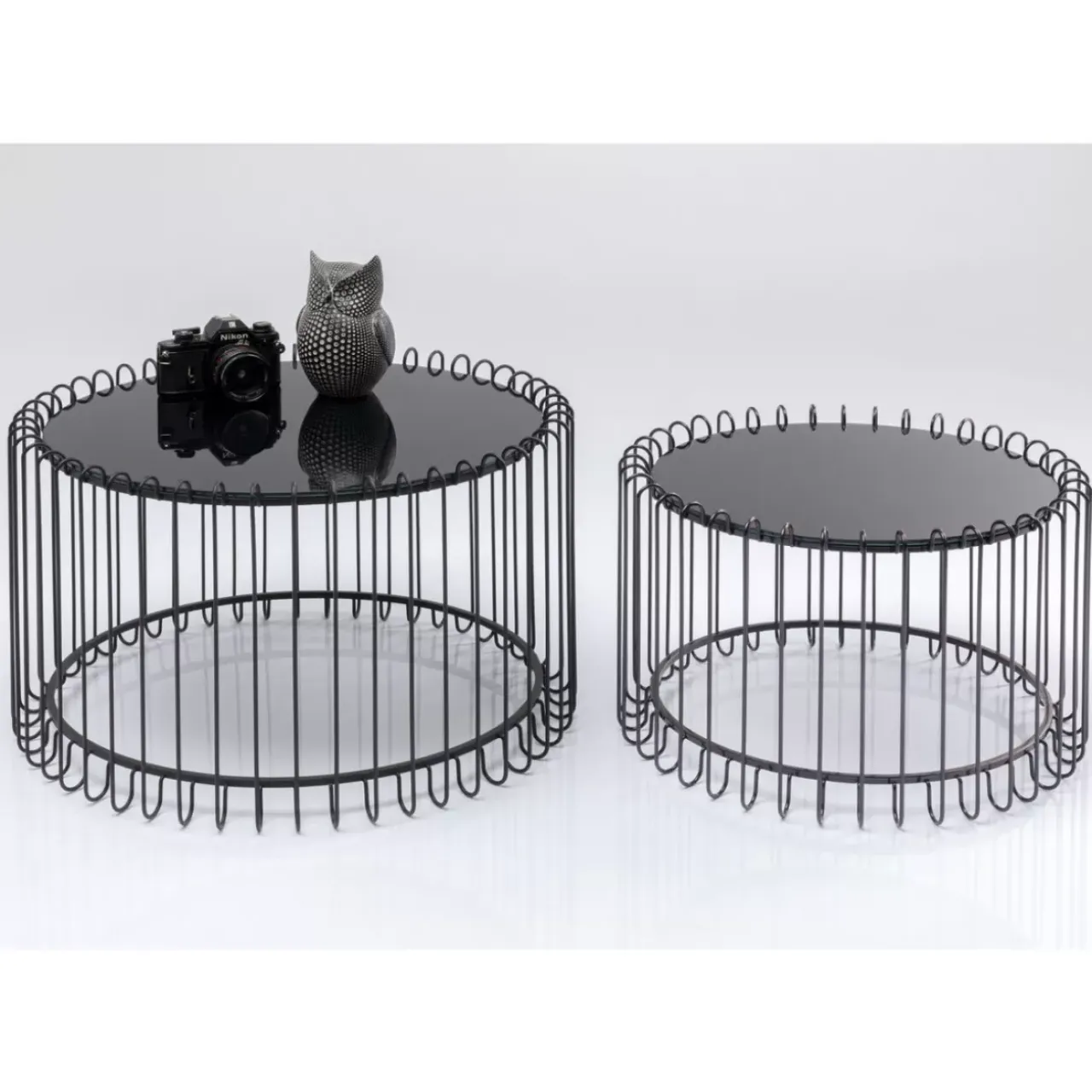 Tische-KARE Design Couchtisch Line Onyx (2/Set)