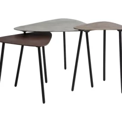 Tische-KARE Design Couchtisch Loft Triangle Vintage (3/Set)