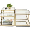Tische-KARE Design Couchtisch Luigi Gold (4/Set)