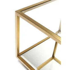 Tische-KARE Design Couchtisch Luigi Gold (4/Set)