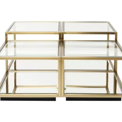Tische-KARE Design Couchtisch Luigi Gold (4/Set)