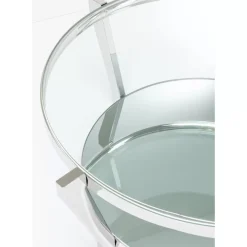 Tische-KARE Design Couchtisch Monocolo Silber O90