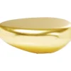 Tische-KARE Design Couchtisch Pebble Gold 122X96
