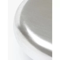 Tische-KARE Design Couchtisch Pebble Silber 122X96