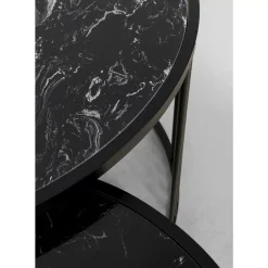 Tische-KARE Design Couchtisch Roma Schwarz (2/Set)