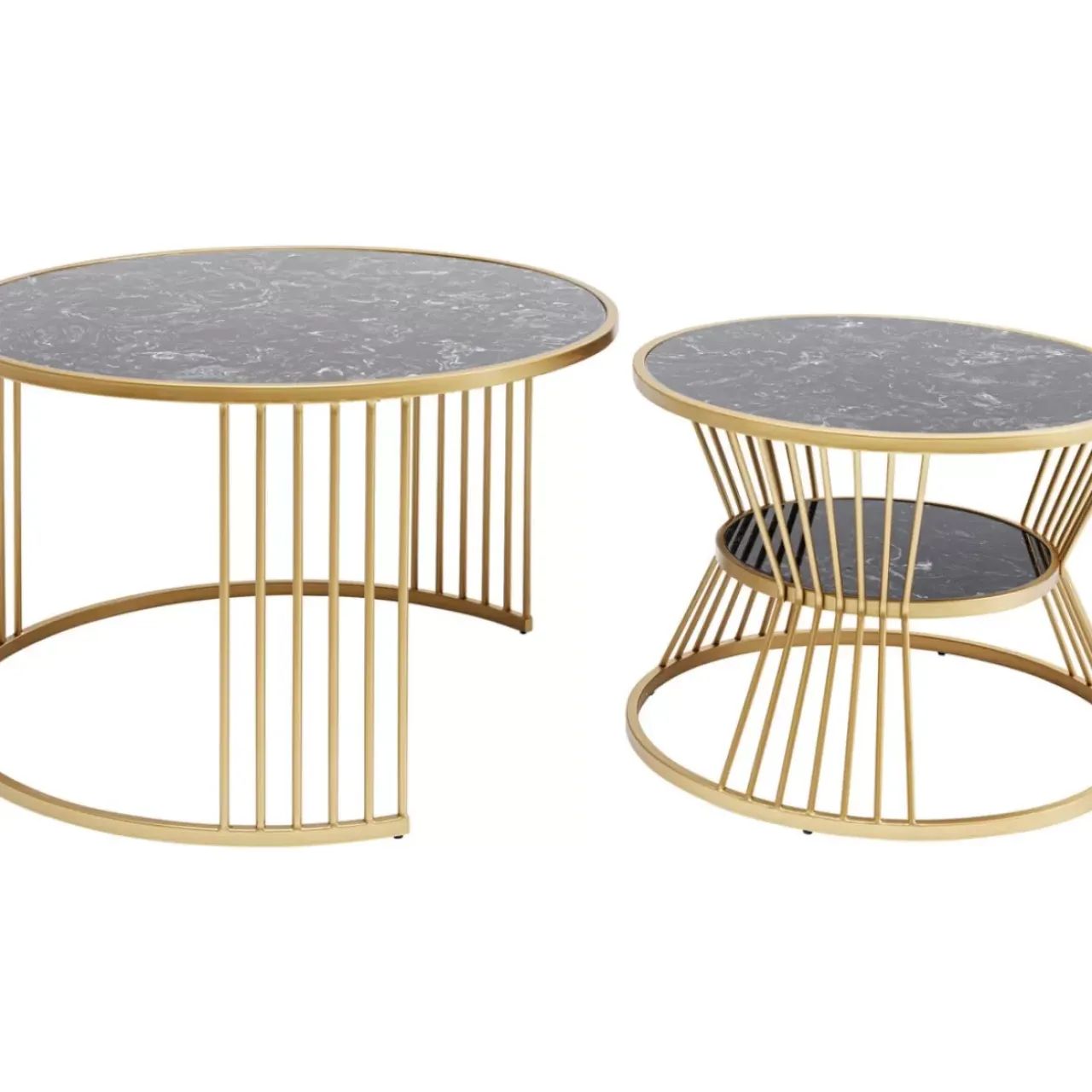 Tische-KARE Design Couchtisch Roma (2/Set)