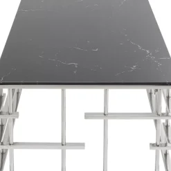 Tische-KARE Design Couchtisch Rome Silber 130X70Cm
