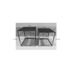Tische-KARE Design Couchtisch Techno 2 (2/Set)