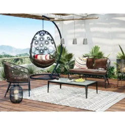 Outdoormöbel-KARE Design Couchtisch Tiki Schwarz