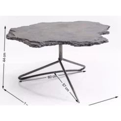 Tische-KARE Design Couchtisch Vulcano 82X92Cm