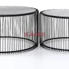 Tische-KARE Design Couchtisch Wire Black (2/Set)
