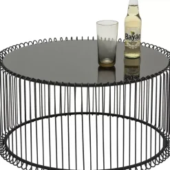 Tische-KARE Design Couchtisch Wire Black (2/Set)