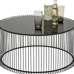 Tische-KARE Design Couchtisch Wire Black (2/Set)